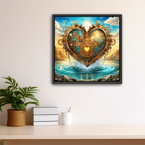 Steampunk Heart - Art Print - Metal Poster - Canvas Wrap - Premium Framed Art Print