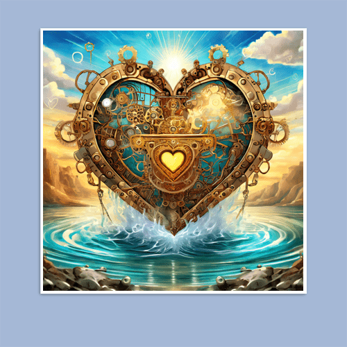 Steampunk Heart - Art Print - Metal Poster - Canvas Wrap - Premium Framed Art Print