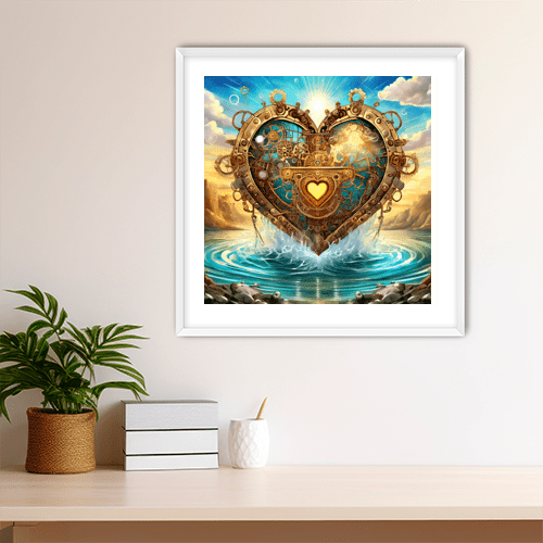 Steampunk Heart - Art Print - Metal Poster - Canvas Wrap - Premium Framed Art Print