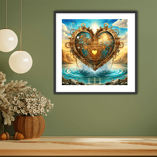 Steampunk Heart - Art Print - Metal Poster - Canvas Wrap - Premium Framed Art Print