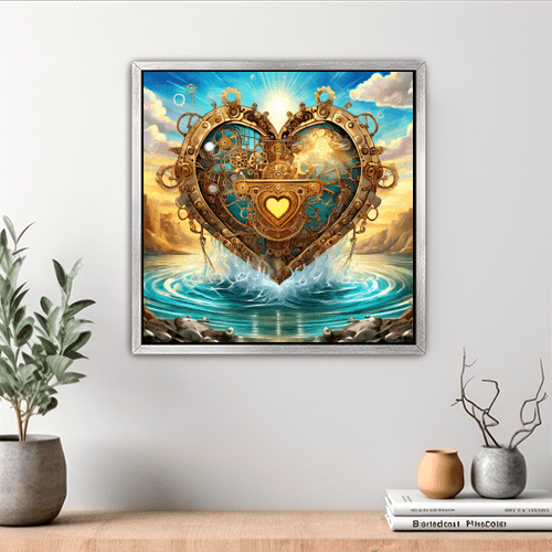 Steampunk Heart - Art Print - Metal Poster - Canvas Wrap - Premium Framed Art Print