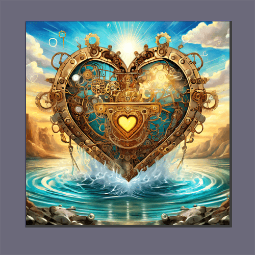 Steampunk Heart - Art Print - Metal Poster - Canvas Wrap - Premium Framed Art Print