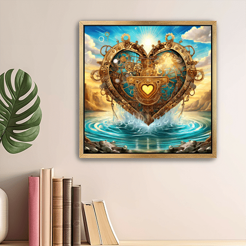 Steampunk Heart - Art Print - Metal Poster - Canvas Wrap - Premium Framed Art Print