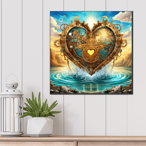 Steampunk Heart - Art Print - Metal Poster - Canvas Wrap - Premium Framed Art Print