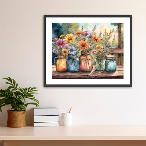 Summer Flowers - Art Print - Metal Poster - Canvas Wrap - Premium Framed Art Print