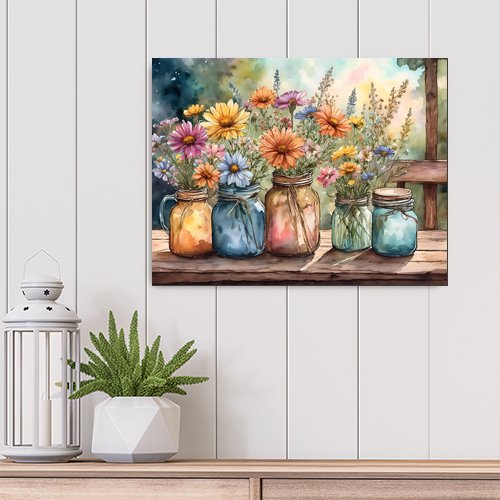 Summer Flowers - Art Print - Metal Poster - Canvas Wrap - Premium Framed Art Print