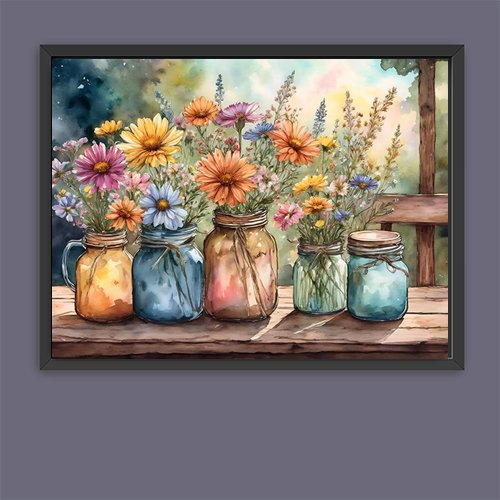 Summer Flowers - Art Print - Metal Poster - Canvas Wrap - Premium Framed Art Print