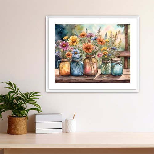 Summer Flowers - Art Print - Metal Poster - Canvas Wrap - Premium Framed Art Print