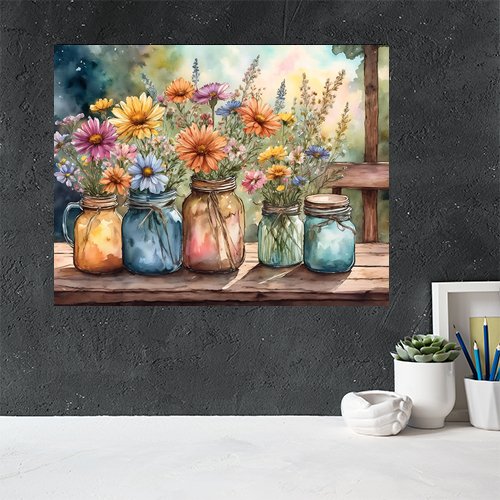 Summer Flowers - Art Print - Metal Poster - Canvas Wrap - Premium Framed Art Print