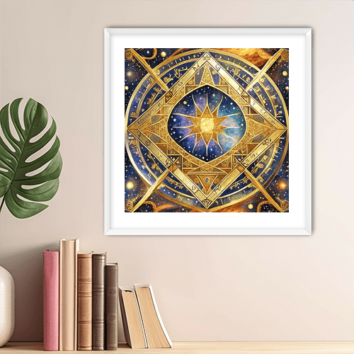 Sun Tesseract - Art Print - Metal Poster - Canvas Wrap - Premium Framed Art Print