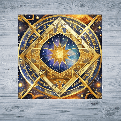 Sun Tesseract - Art Print - Metal Poster - Canvas Wrap - Premium Framed Art Print