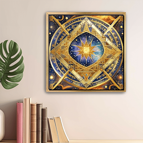 Sun Tesseract - Art Print - Metal Poster - Canvas Wrap - Premium Framed Art Print