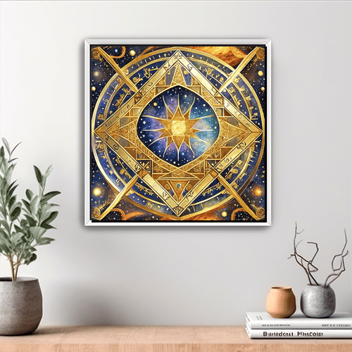 Sun Tesseract - Art Print - Metal Poster - Canvas Wrap - Premium Framed Art Print