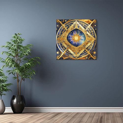 Sun Tesseract - Art Print - Metal Poster - Canvas Wrap - Premium Framed Art Print