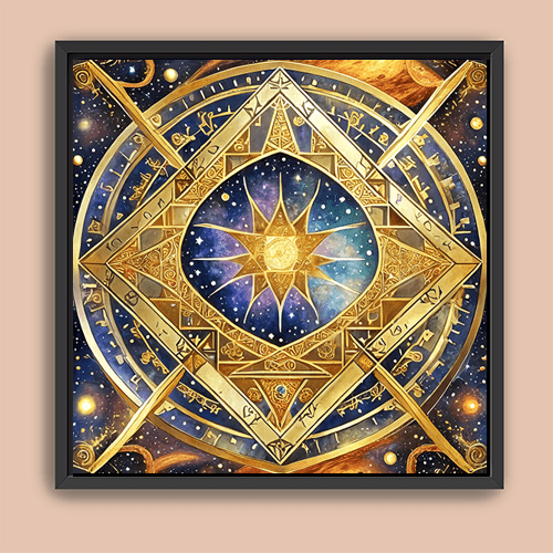 Sun Tesseract - Art Print - Metal Poster - Canvas Wrap - Premium Framed Art Print