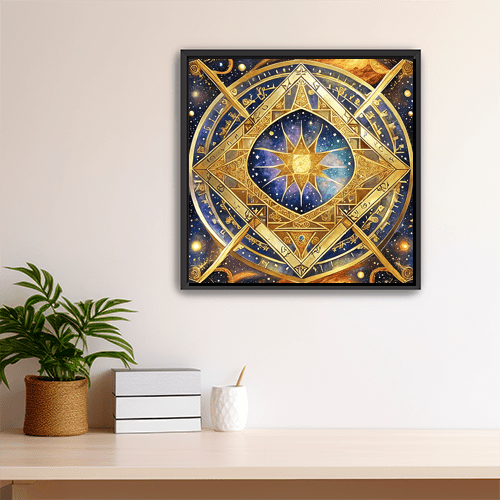 Sun Tesseract - Art Print - Metal Poster - Canvas Wrap - Premium Framed Art Print