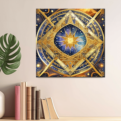 Sun Tesseract - Art Print - Metal Poster - Canvas Wrap - Premium Framed Art Print