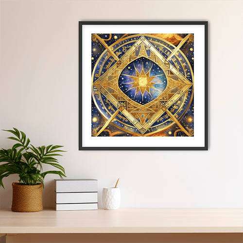 Sun Tesseract - Art Print - Metal Poster - Canvas Wrap - Premium Framed Art Print