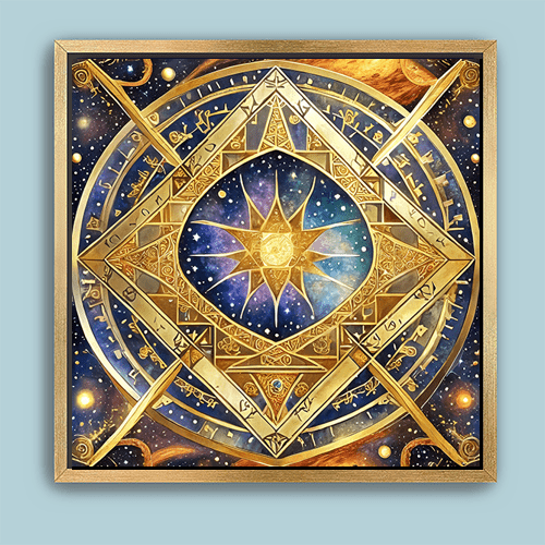 Sun Tesseract - Art Print - Metal Poster - Canvas Wrap - Premium Framed Art Print