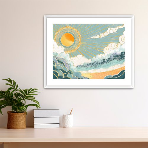 Sun Wind Sea - Art Print - Metal Poster - Canvas Wrap - Premium Framed Art Print