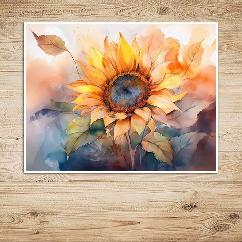 Sunflower - Art Print - Metal Poster - Canvas Wrap - Premium Framed Art Print