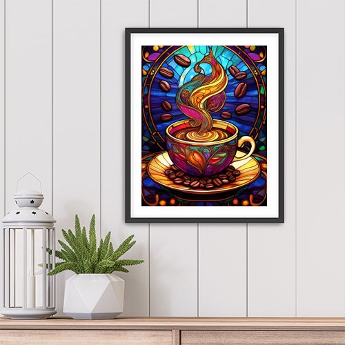 The Magic of  Coffee - Art Print - Metal Poster - Canvas Wrap - Premium Framed Art Print