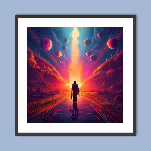 The Only Way Out is Through - Art Print - Metal Poster - Canvas Wrap - Premium Framed Art Print