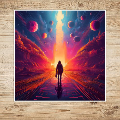 The Only Way Out is Through - Art Print - Metal Poster - Canvas Wrap - Premium Framed Art Print