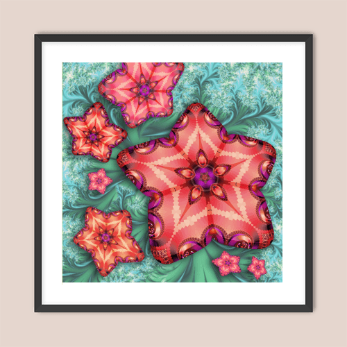 Tropical Fractals - Art Print - Metal Poster - Canvas Wrap - Premium Framed Art Print