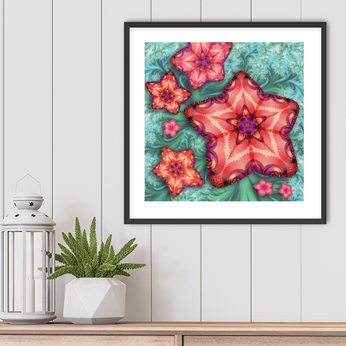 Tropical Fractals - Art Print - Metal Poster - Canvas Wrap - Premium Framed Art Print