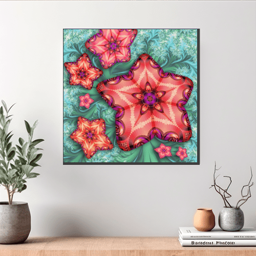 Tropical Fractals - Art Print - Metal Poster - Canvas Wrap - Premium Framed Art Print