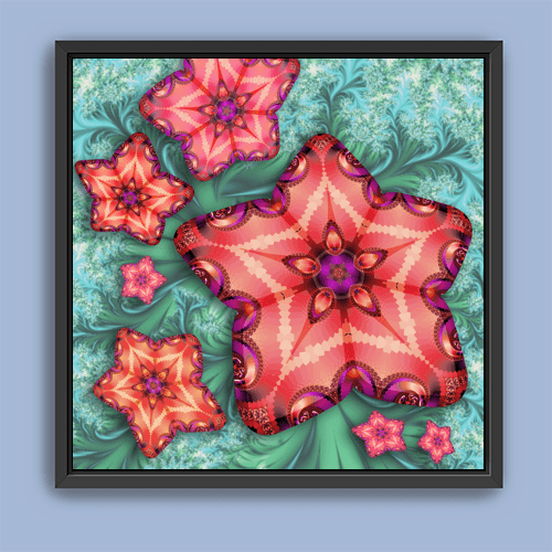 Tropical Fractals - Art Print - Metal Poster - Canvas Wrap - Premium Framed Art Print