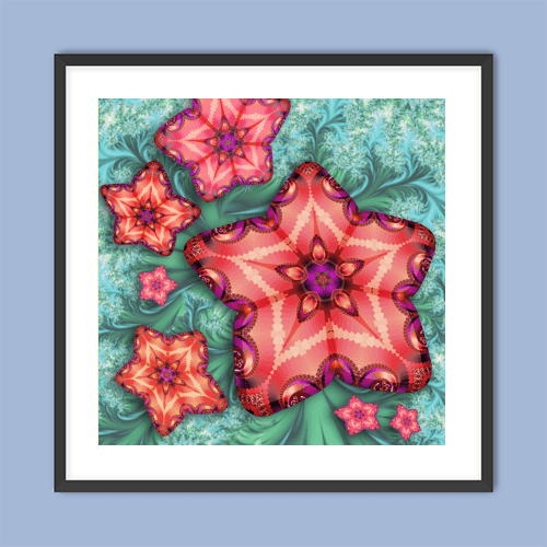 Tropical Fractals - Art Print - Metal Poster - Canvas Wrap - Premium Framed Art Print