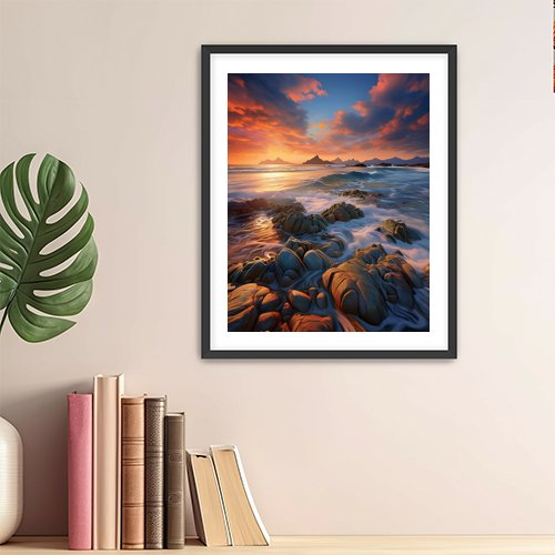 Twilight On the Ocean - Art Print - Metal Poster - Canvas Wrap - Premium Framed Art Print