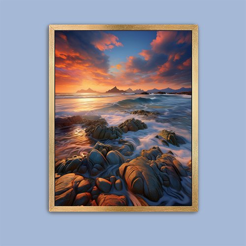 Twilight On the Ocean - Art Print - Metal Poster - Canvas Wrap - Premium Framed Art Print