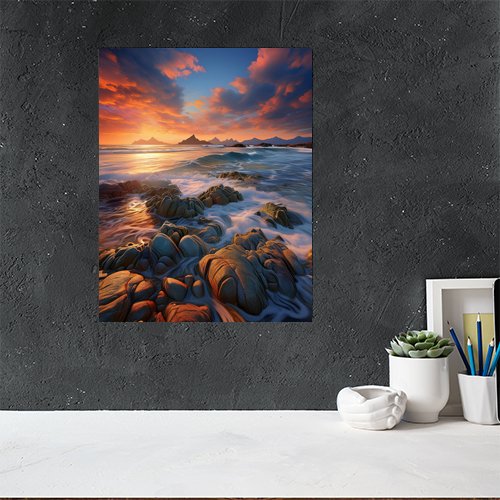 Twilight On the Ocean - Art Print - Metal Poster - Canvas Wrap - Premium Framed Art Print