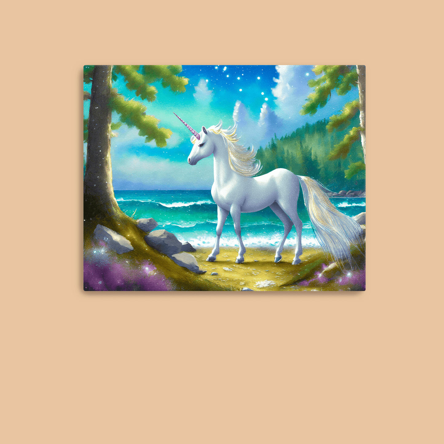 Unicorn By the Sea - Art Print - Metal Poster - Canvas Wrap - Premium Framed Art Print