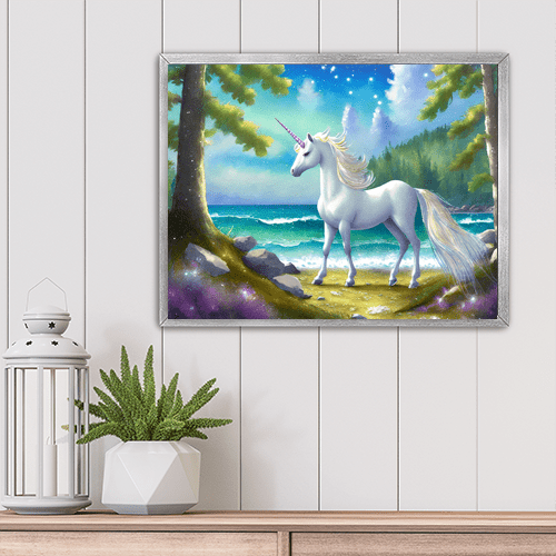 Unicorn By the Sea - Art Print - Metal Poster - Canvas Wrap - Premium Framed Art Print