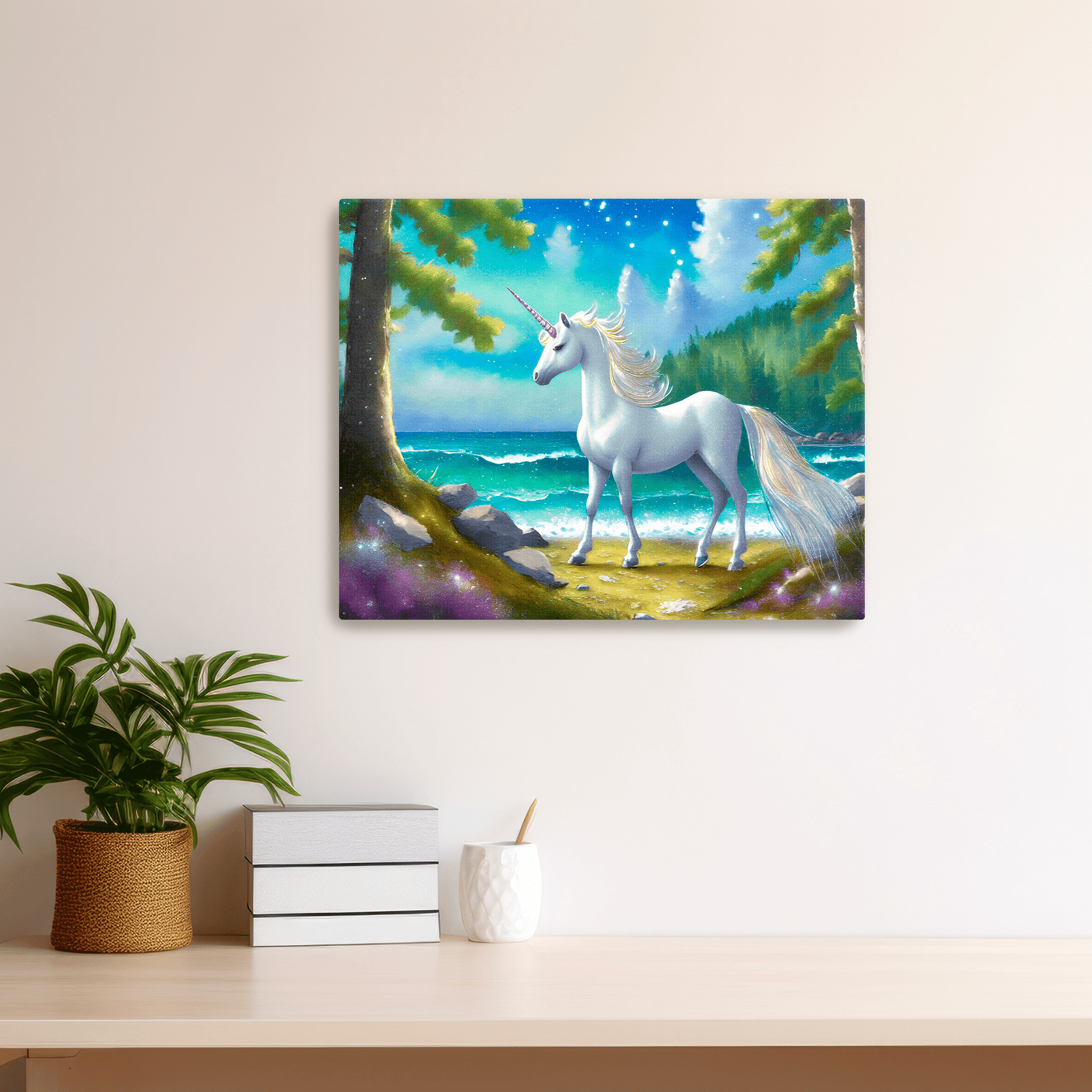 Unicorn By the Sea - Art Print - Metal Poster - Canvas Wrap - Premium Framed Art Print