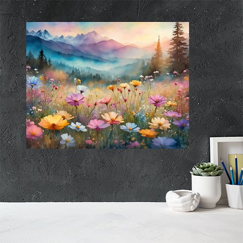 Wildflowers of Summer - Art Print - Metal Poster - Canvas Wrap - Premium Framed Art Print