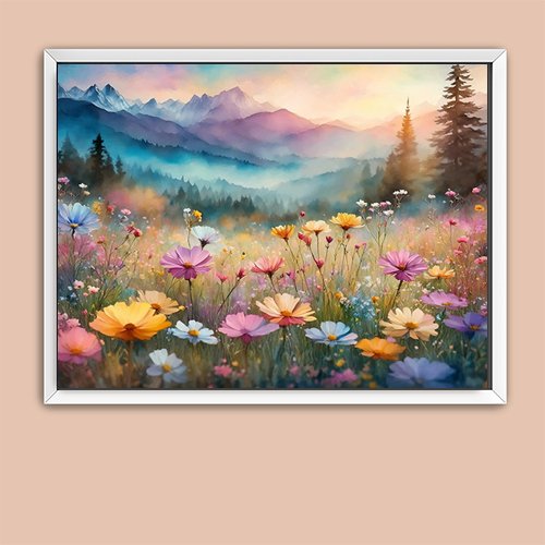 Wildflowers of Summer - Art Print - Metal Poster - Canvas Wrap - Premium Framed Art Print