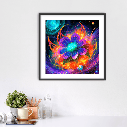 Astral Blossom - Art Print - Framed - Premium Framed Art Print