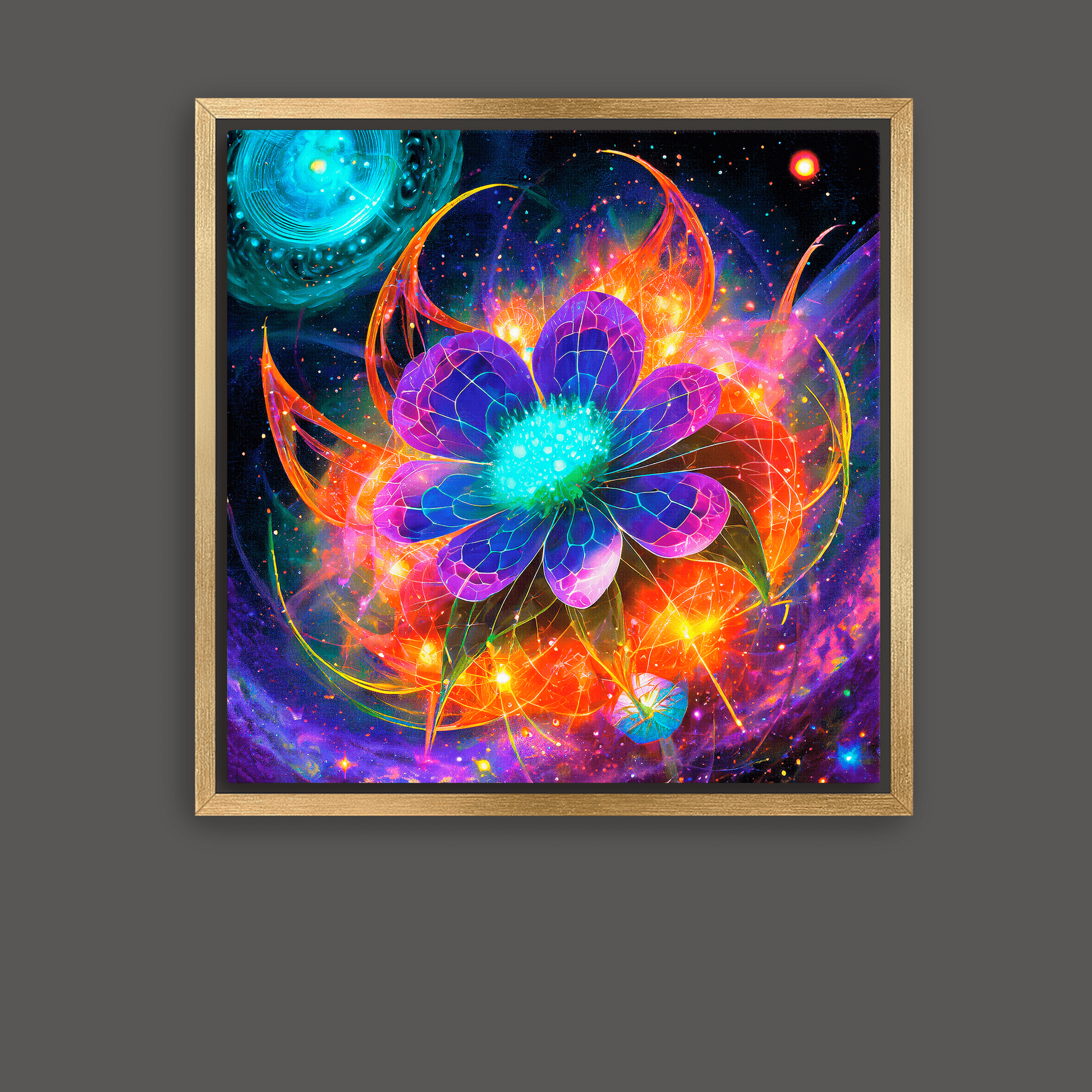 Astral Blossom - Canvas Wrap - Premium Canvas Print