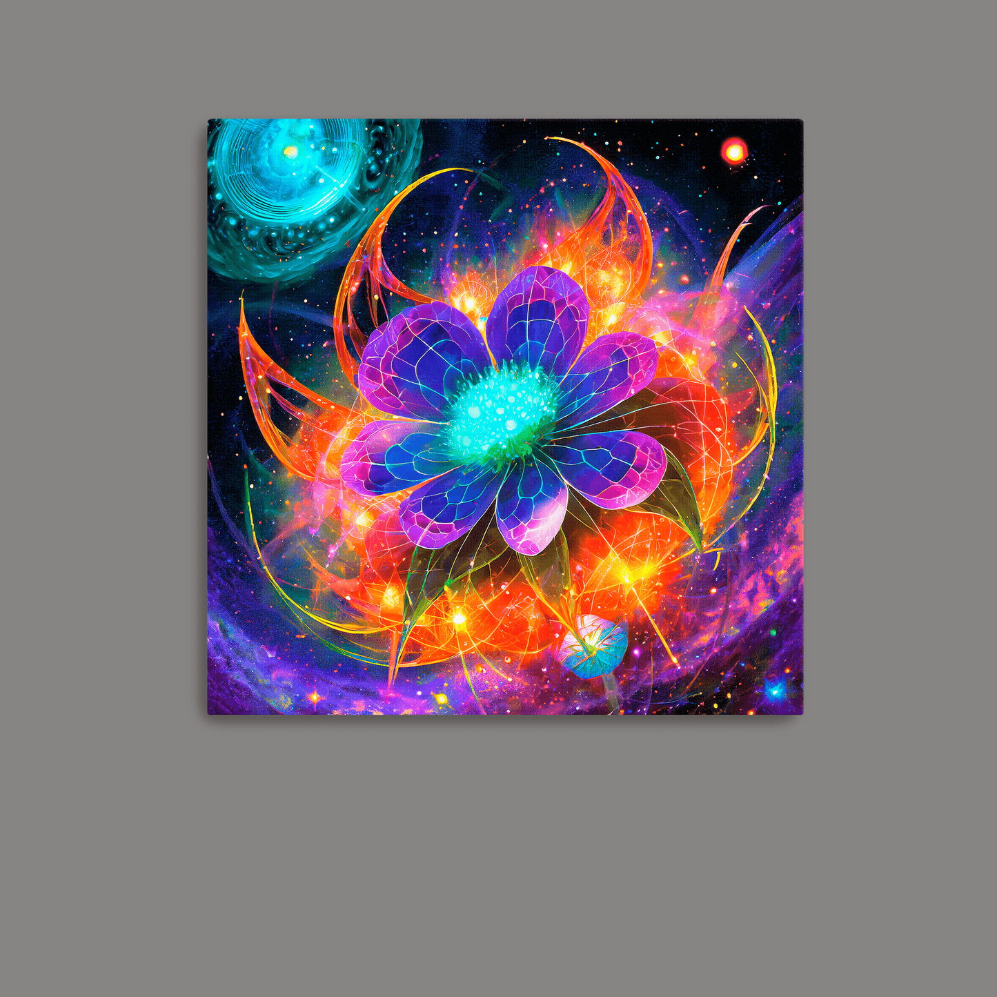 Astral Blossom - Canvas Wrap - Premium Canvas Wrap