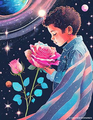 Child of the Cosmos - Canvas Wrap - Premium Canvas Print
