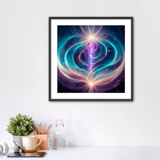 Cosmic Energy Flow - Art Print Framed - Premium Framed Art Print