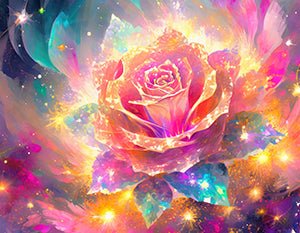 Cosmic Rose - Canvas Wrap - Premium Canvas Wrap