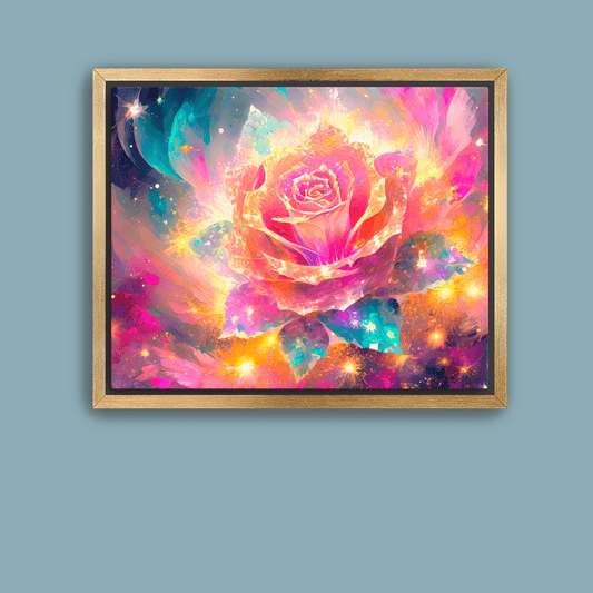 Cosmic Rose - Canvas Wrap - Premium Canvas Print