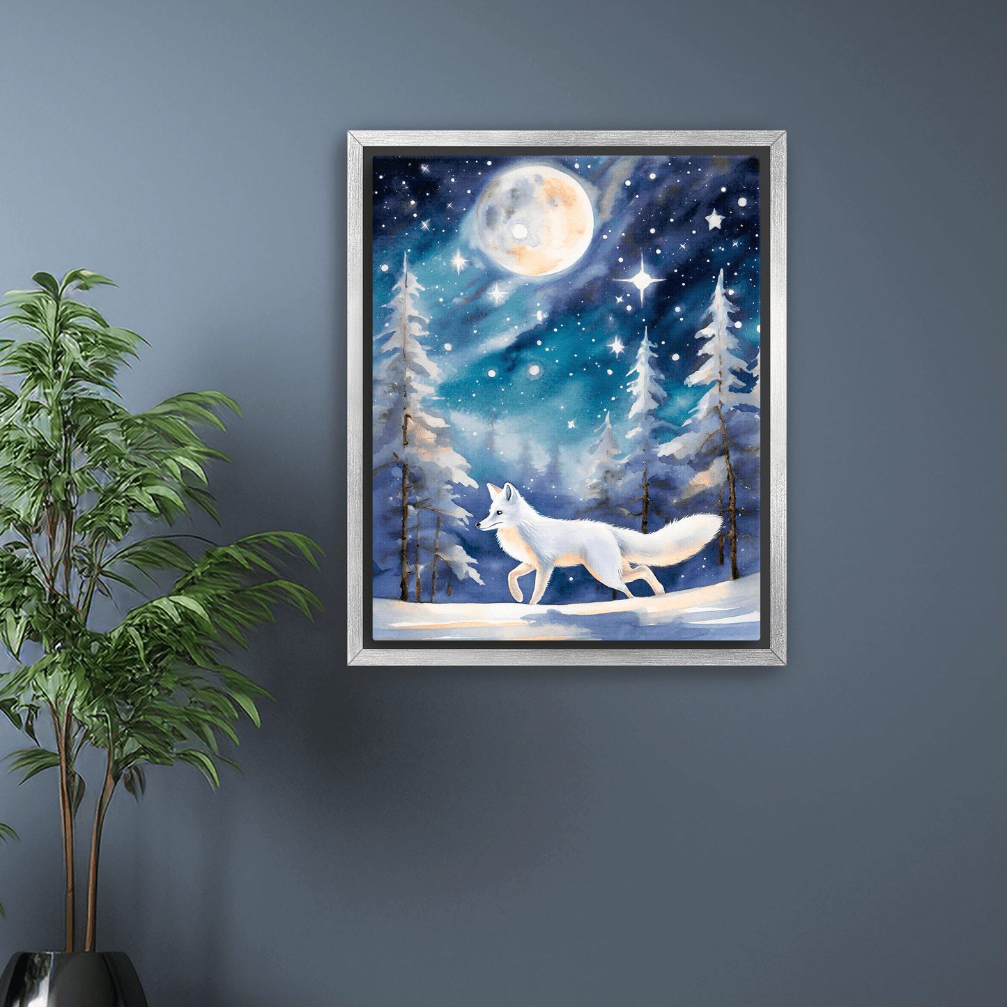 Cosmic Stag - Canvas Wrap - Premium Canvas Print