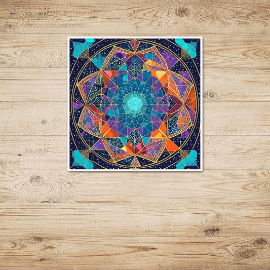Cosmic Tesseract - Art Print - Unframed - Premium Unframed Art Print